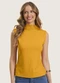 Rovitex - Blusa em Ribana Canelada Verde - variação: Amarelo