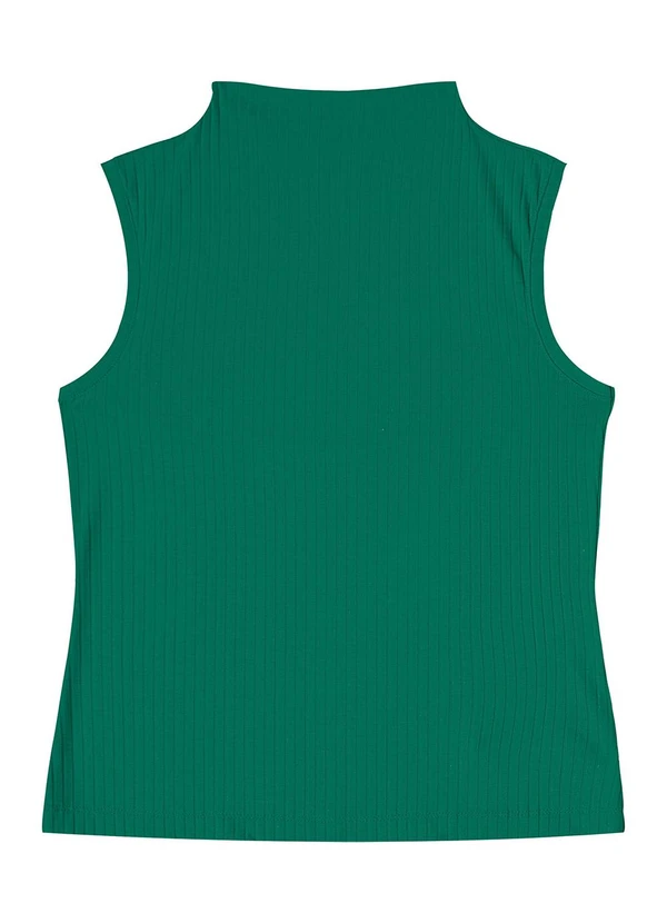 Rovitex - Blusa em Ribana Canelada Verde