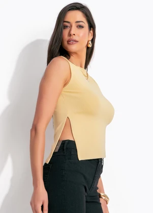 Colcci - Blusa em Viscose Amarelo - COLCCI