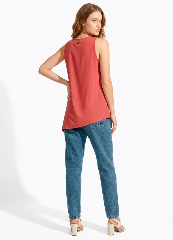 Colcci - Blusa em Viscose Vermelho 4