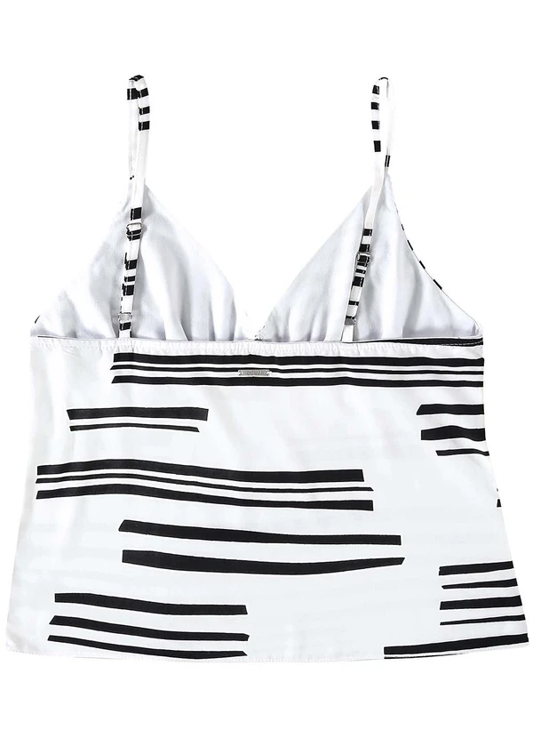 Enfim - Blusa Evasê Geométrica Branca 4