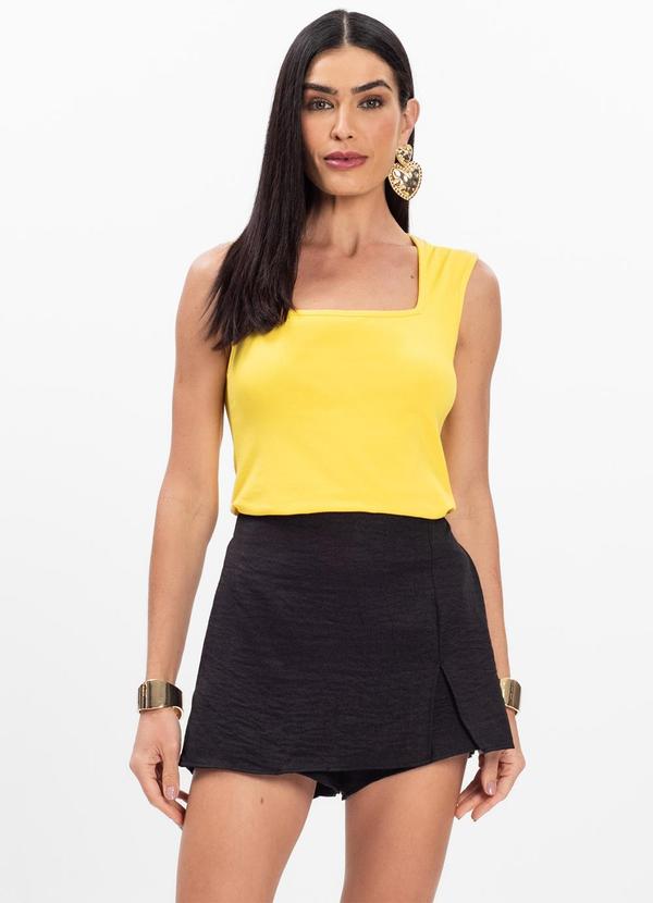 Infinita Cor - Blusa Feminina Amarelo 4