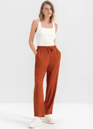Essendi - Blusa Feminina Canelada Bege - ESSENDI