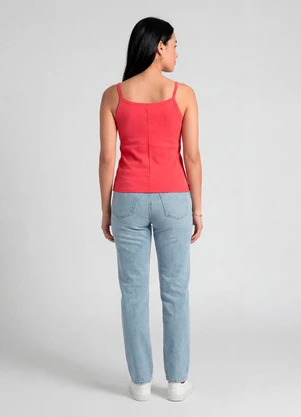 Infinita Cor - Blusa Feminina com Alça Fina Rosa - INFINITA COR