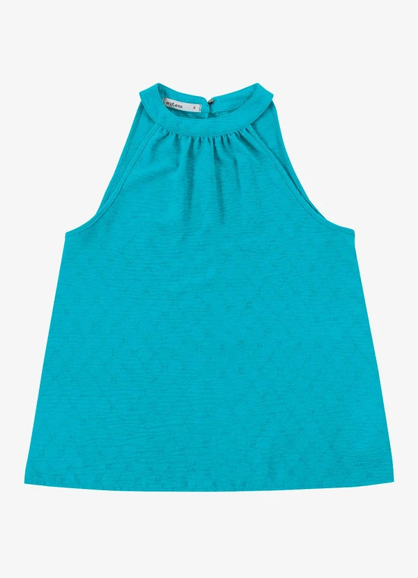 Endless - Blusa Feminina de Alça Lisa Azul