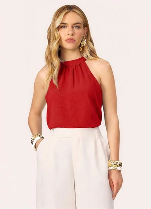 Endless - Blusa Feminina de Alça Lisa Vermelho - ENDLESS