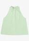 Endless - Blusa Feminina de Alça Malhão Maquinetado Rosa - variação: Verde