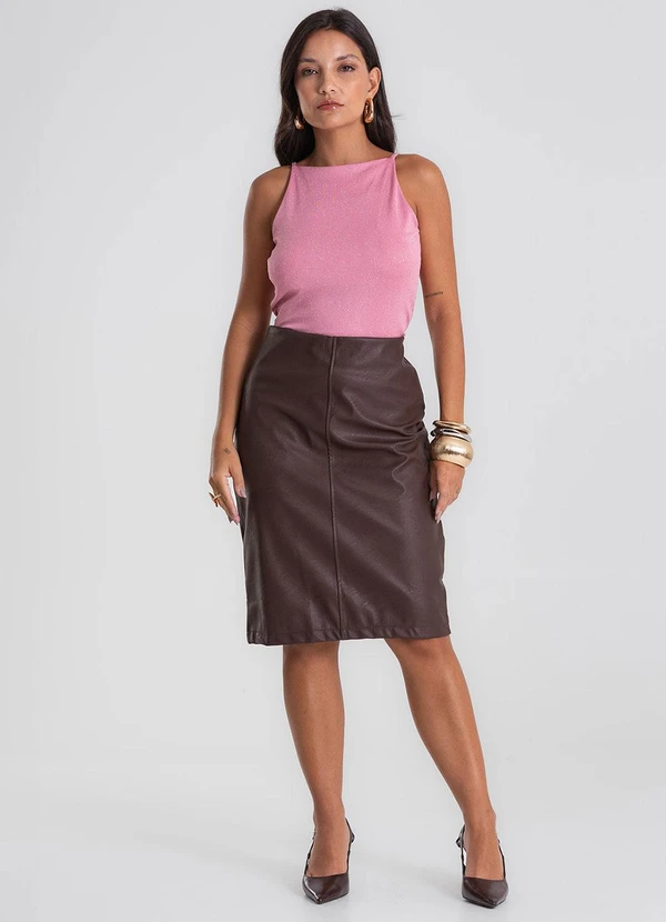 Endless - Blusa Feminina de Alça Shine Rosa 3