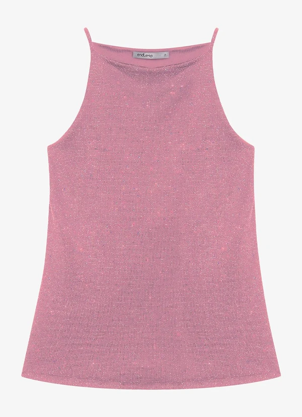 Endless - Blusa Feminina de Alça Shine Rosa 5