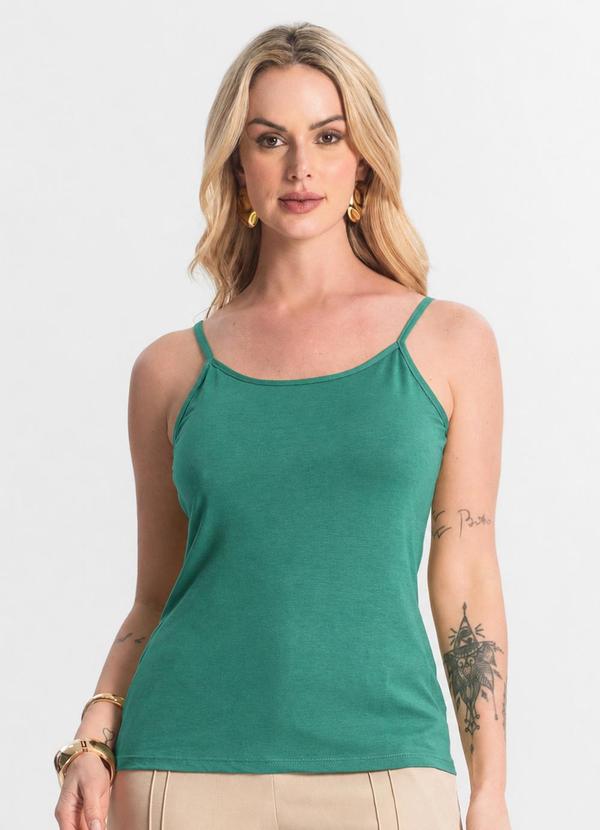 Select - Blusa Feminina de Alças Básica Amarelo