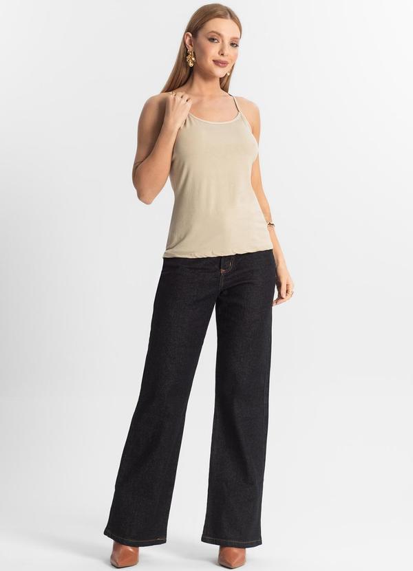 Select - Blusa Feminina de Alças Básica Bege 3