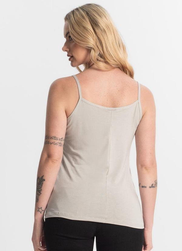 Select - Blusa Feminina de Alças Básica Cinza 2
