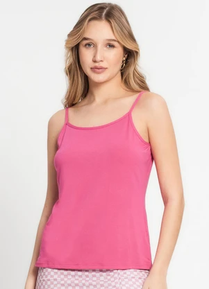 Select - Blusa Feminina de Alças Básica Rosa - SELECT