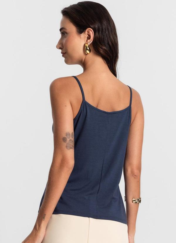 Select - Blusa Feminina de Alças Básica Azul 2