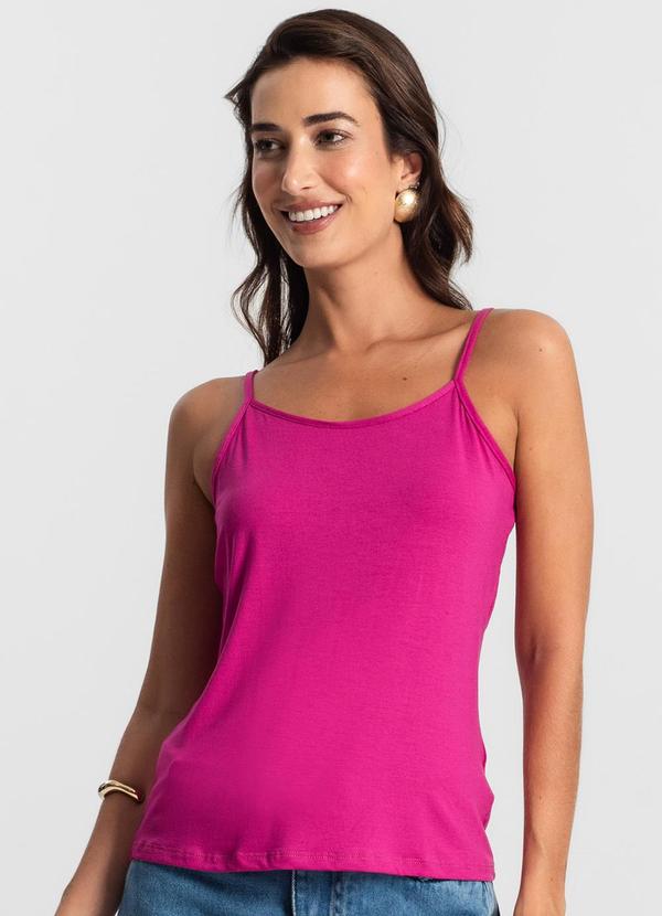 Select - Blusa Feminina de Alças Básica Rosa