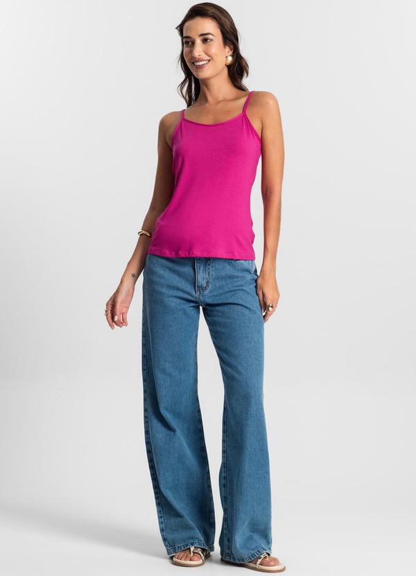 Select - Blusa Feminina de Alças Básica Rosa 3