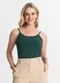 Select - Blusa Feminina de Alças Básica Verde - variação: Verde