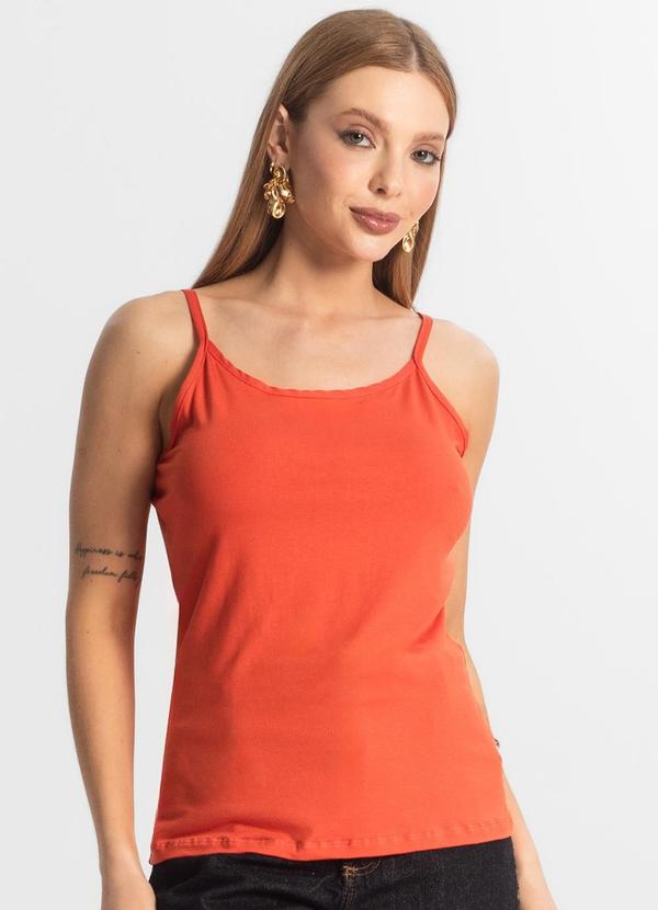 Select - Blusa Feminina de Alças Básica Vermelho