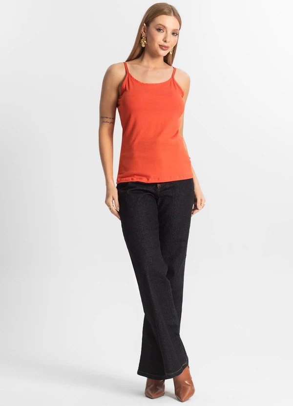 Select - Blusa Feminina de Alças Básica Vermelho 3