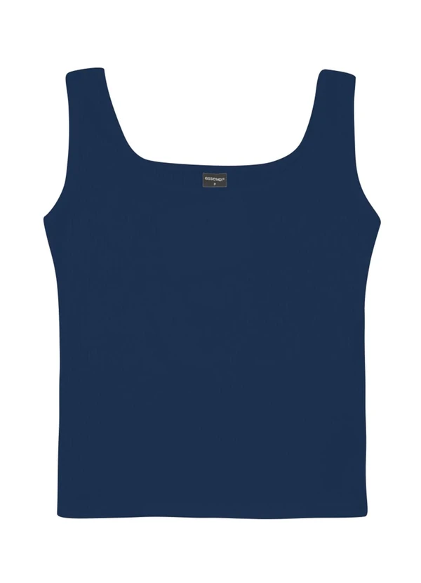 Essendi - Blusa Feminina em Ribana Azul