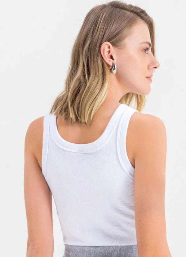 Essendi - Blusa Feminina em Ribana Branco 2