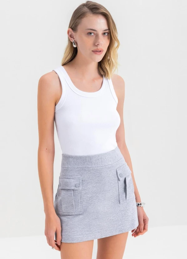 Essendi - Blusa Feminina em Ribana Branco 3