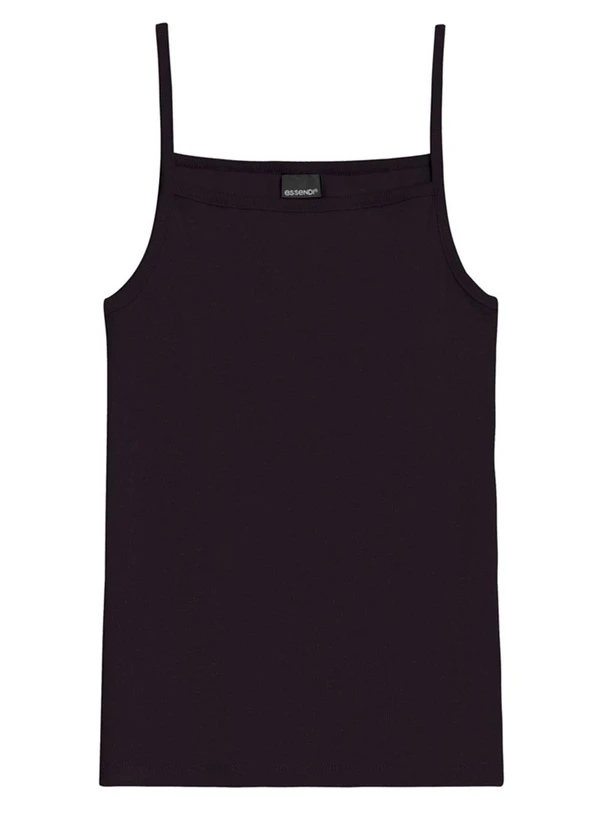 Essendi - Blusa Feminina em Ribana Canelada Preto 3