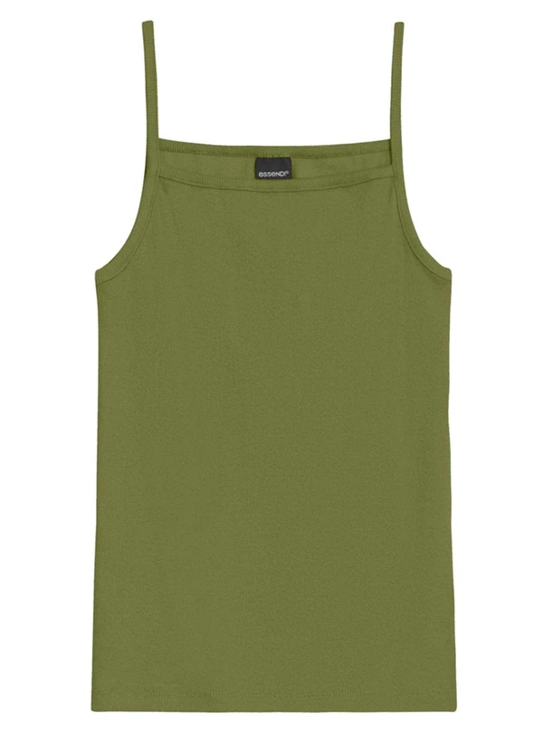 Essendi - Blusa Feminina em Ribana Canelada Verde 4