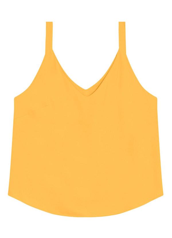 Essendi - Blusa Feminina em Tecido Creponado Amarelo 3