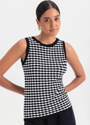 Essendi - Blusa Feminina em Tricô  Preto - ESSENDI