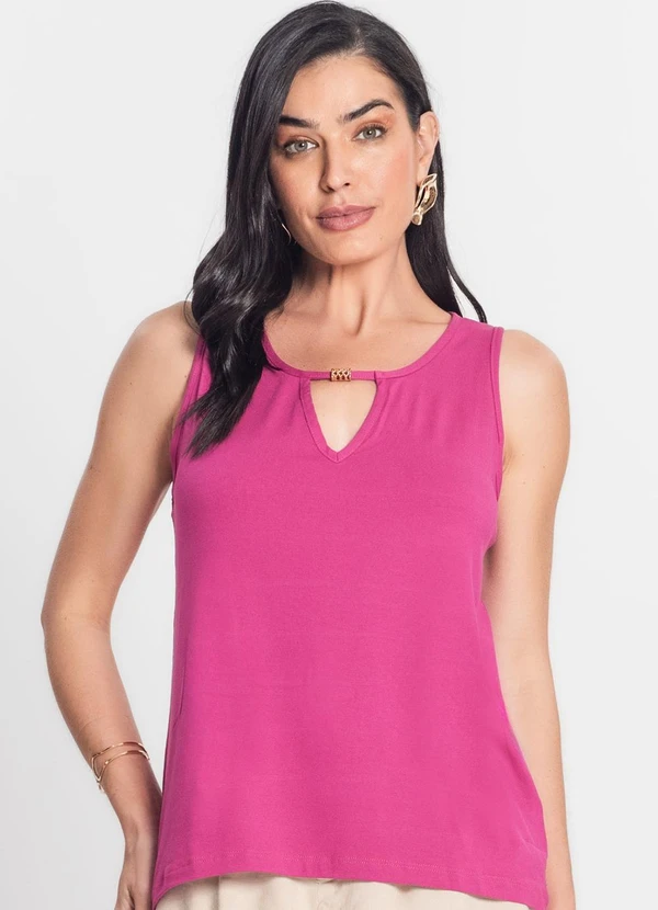 Infinita Cor - Blusa Feminina Estampada Infinita Cor Rosa