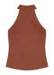 Marialícia - Blusa Feminina Frente Única Bege - variação: Marrom