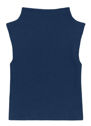 Essendi - Blusa Feminina Gola Alta Azul - ESSENDI