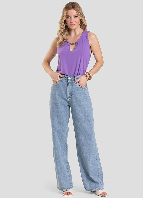 Infinita Cor - Blusa Feminina Lisa Roxo 3