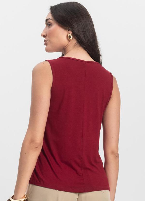 Infinita Cor - Blusa Feminina Lisa Vermelho 2