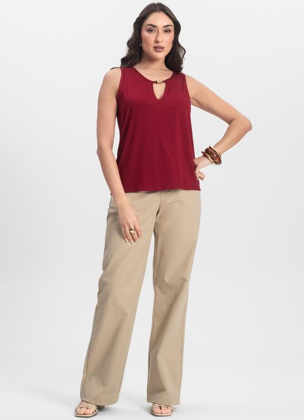 Infinita Cor - Blusa Feminina Lisa Vermelho 3