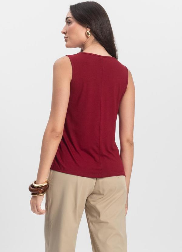 Infinita Cor - Blusa Feminina Lisa Vermelho 4