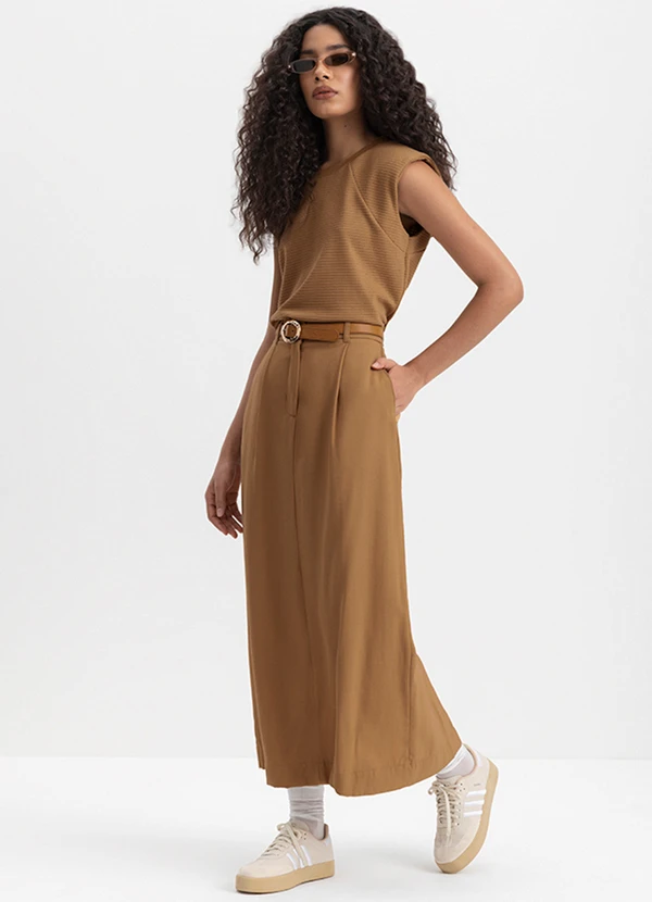 Essendi - Blusa Feminina Muscle Tee Marrom 3