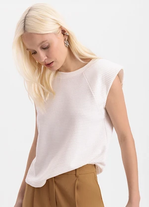 Essendi - Blusa Feminina Muscle Tee Natural - ESSENDI