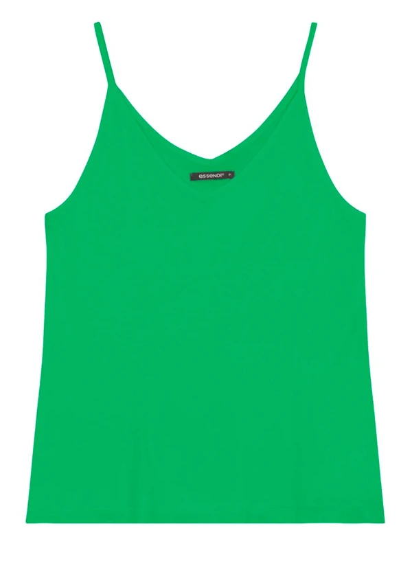 Essendi - Blusa Feminina Regata em Viscose Verde 4