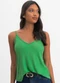 Essendi - Blusa Feminina Regata em Viscose Natural - variação: Verde