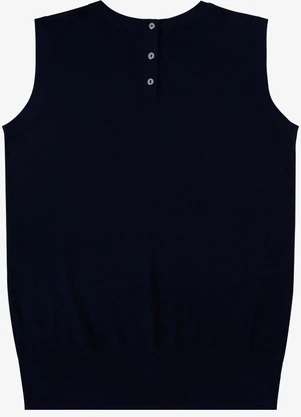 Select - Blusa Feminina Regata Tricot Azul - SELECT