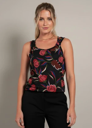 Moda Pop - Blusa Floral Invernal em Malha - MODA POP