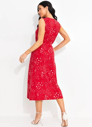 bonprix - Blusa Floral Vermelho em Malha de Viscose - BONPRIX