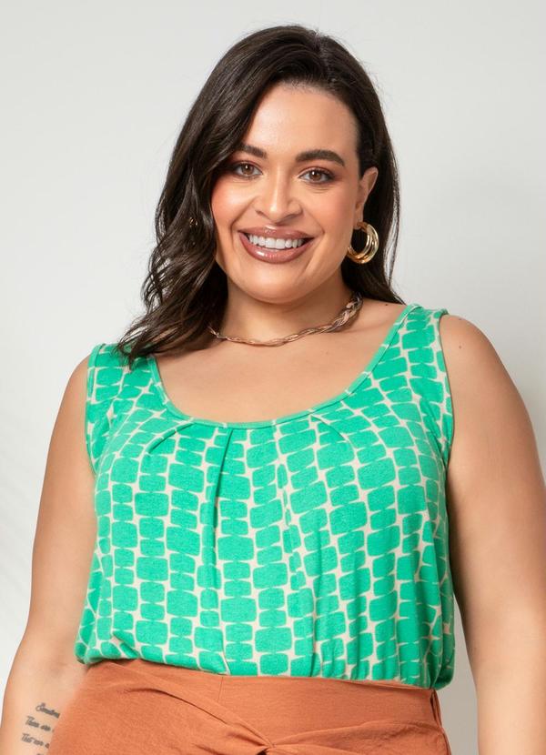 Quintess - Blusa Geo Color em Malha de Viscose Creponada 5