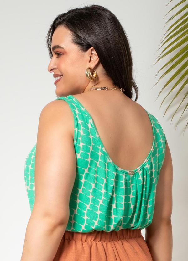 Quintess - Blusa Geo Color em Malha de Viscose Creponada 4