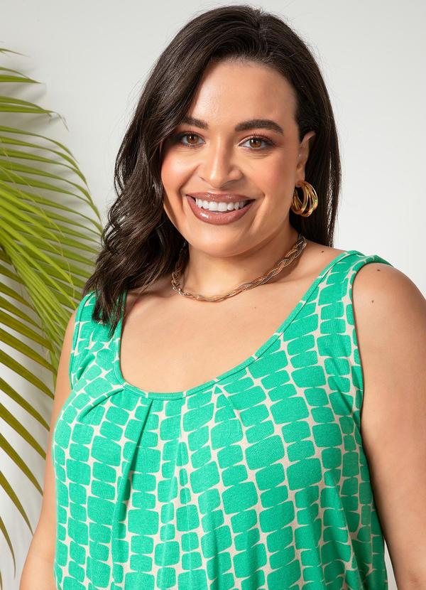 Quintess - Blusa Geo Color em Malha de Viscose Creponada 3