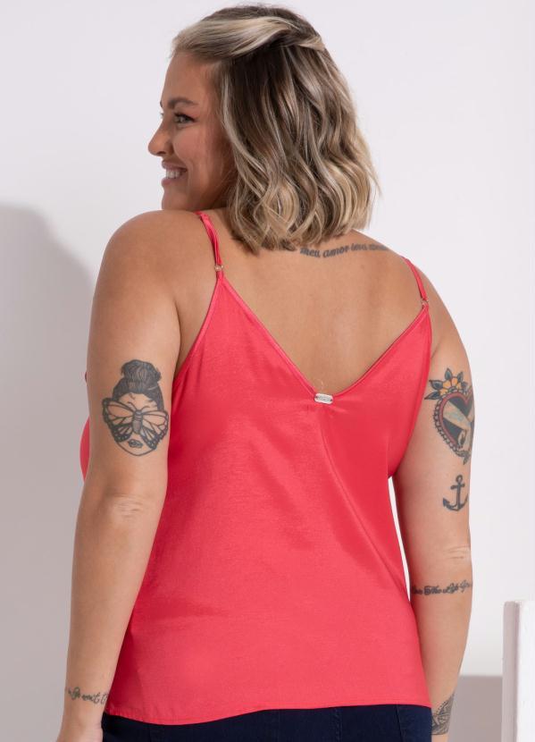 Outlet - Blusa Goiaba com Alças Reguláveis 3