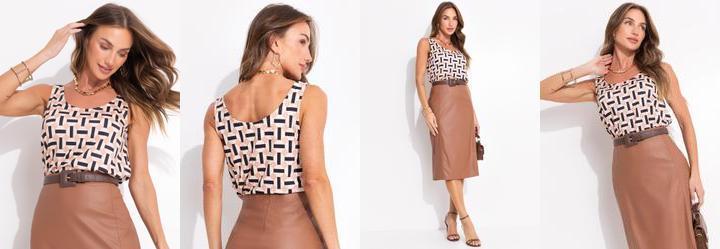 Blusa Gravataria em Malha Fria