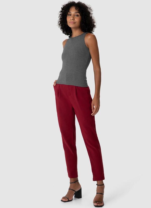 Malwee - Blusa Justa Canelada Feminina Cinza 3